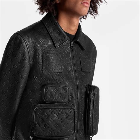 lv utility jacket|monogram embossed utility jacket.